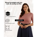 Kit 2 Cintos Feminino Alfaiataria Luxo Plus Size Fino Social Elegante Couro Sintético Lola - Imagem 5