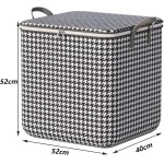 Cesto Organizador Cesto de Roupa, 110 Litros 52 x 40 x 52 cm de não Tecido para Guarda-Roupa Armário Garagem - Imagem 4