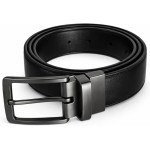 Cinto Masculino Dupla Face Com Fivela Giratória Premium Ajustável Preto E Marrom Elegante Para Uso Social E Casual - Imagem 6