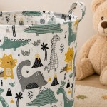 Cesto Organizador Brinquedos Roupas Sujas Brinquedoteca Tamanho Médio (Dino) - Imagem 2