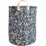 Cesto Organizador Roupa Suja Dobrável Multiuso 25l Grécia - Azul - Imagem 7
