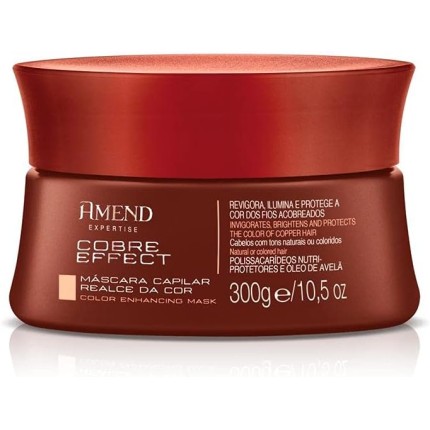 Máscara Amend Expertise Cuidado Da Cor, 300g, Specialist Blonde, Black Illuminated, Cobre Effect, Marsala Vibrance, Castanho Brilliant, Red Revival (Cobre Effect)