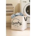 Cesto Organizador Roupa Suja Dobrável Multiuso 50l Quadrado - Branco - Imagem 7