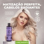 Premisse Máscara Matizadora para Cabelos Loiros, Descoloridos e Grisalhos 500ml, Uso Profissional, com Aminoácidos - Imagem 3