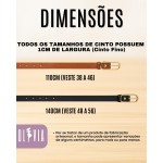 Kit 2 Cintos Femininos Plus Size Finos Couro Sintético Ajustável Elegante Social e Casual 110cm 140cm - Imagem 4