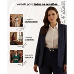 Kit 2 Cintos Feminino Alfaiataria Luxo Plus Size Fino Social Elegante Couro Sintético Lola - Imagem 7