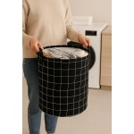 Cesto Organizador Roupa Suja Dobrável Multiuso 40l (Preto) - Imagem 5