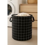Cesto Organizador Roupa Suja Dobrável Multiuso 40l (Preto) - Imagem 6