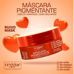 Máscara Matizadora Tonalizante Ruivo Cobre Veggue Profissional 150ml - Imagem 3