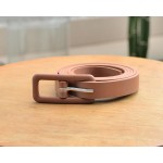 Kit 3 Cintos Feminino Fino Com Fivela Retangular Blogueira - Imagem 6