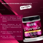 Máscara Matizadora e Tonalizante Marsala Toplife Profissional 500g - Imagem 2