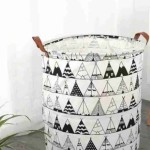 Cesto Roupa Suja Organizador Dobrável Banheiro Lavanderia - Imagem 2