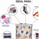 Cesto Roupa Suja Organizador Dobrável Banheiro Lavanderia - Imagem 5