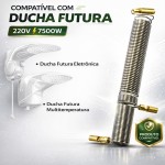 Resistência Duo Shower Quadra Ducha Futura Multitemperatura Eletrônica Ducha Fashion 220v (7500w) padrão lorenzeti - Imagem 3