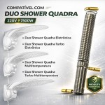 Resistência Duo Shower Quadra Ducha Futura Multitemperatura Eletrônica Ducha Fashion 220v (7500w) padrão lorenzeti - Imagem 4