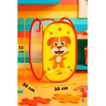 Cesto Organizador Dobrável Telado Organizador de Brinquedos e Roupas Tema Cachorro Multiuso Cesto Brinquedos e Roupas Suja Cestos de Armazenamento - Imagem 5