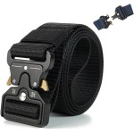Kit 2 Cintos Táticos Ajustáveis em Nylon com Fivela de Liberação Rápida em Metal – Resistentes para Outdoor, Camping, Airsoft e Uso Profissional - Imagem 3