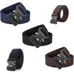 Kit 2 Cintos Táticos Ajustáveis em Nylon com Fivela de Liberação Rápida em Metal – Resistentes para Outdoor, Camping, Airsoft e Uso Profissional - Imagem 4