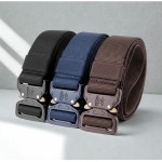Kit 2 Cintos Táticos Ajustáveis em Nylon com Fivela de Liberação Rápida em Metal – Resistentes para Outdoor, Camping, Airsoft e Uso Profissional - Imagem 5