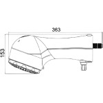 Ducha/Chuveiro Eletrônica Para Banho 7500w/220v Branco Durín - Imagem 5