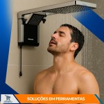LORENZETTI Chuveiro Acqua Duo Ultra 127V 5500W, 7510106 - Preto/Cromado - Imagem 6