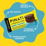 PINATI Chocolate proteico CUPs Creme de Avelã 42g - 10g de proteina - 10 unidades - Imagem 4