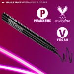 Delineador De Olhos À Prova D'Agua - Breakup Proof Waterproof Liquid Eyeliner - Ultra Black - Imagem 5