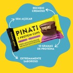 PINATI Chocolate proteico CUPs Cookies and Cream 42g - 10g de proteina - 10 unidades - Imagem 4
