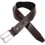 Cinto Masculino Couro Legítimo Social Extra Macio Premium Largo Ajustável - Imagem 3