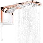 CHUVEIRO LORENZETTI ACQUA DUO BRANCO/ROSE GOLD 220V/6800W - Imagem 5