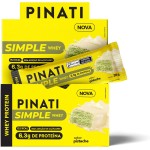 PINATI Barra de proteina SimpleWhey Pistache - 6,3g de proteina - 16 unidades