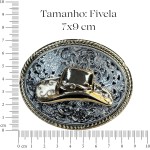Cinto Adulto Fivela Country Cowboy Rodeio - Imagem 2