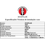Ducha Elétrica Chuveiro Kdt Eco Plus 7500w 220v Chuveirinho Mangueira Prata - Imagem 6