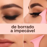 Kit 4 Moldes de Delineado Profissional em Silicone – Multifuncional, Reutilizável e Lavável, para Maquiagem Precisa e Sem Borrões - Imagem 8