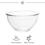 WOLFF - Saladeira de Cristal 21cm x 12cm - Linha Pearl - Imagem 5