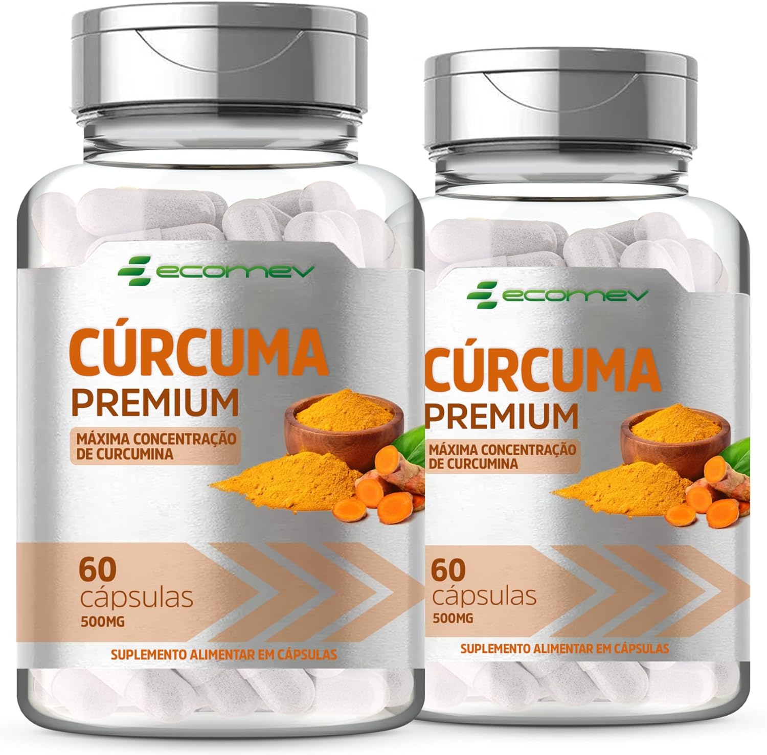 2-Potes-Curcuma-Longa-100-Curcumina-Pura-500Mg-60-Capsulas.jpg 2 Potes Curcuma Longa 100% Curcumina Pura 500Mg 60 Cápsulas Ecomev