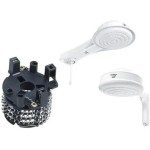 2PÇ Resistência Ducha Elegance/Evidence Eletrônica Fame 220v 6.800w E 127v 5.400w Similar (220v Multitemperatura)