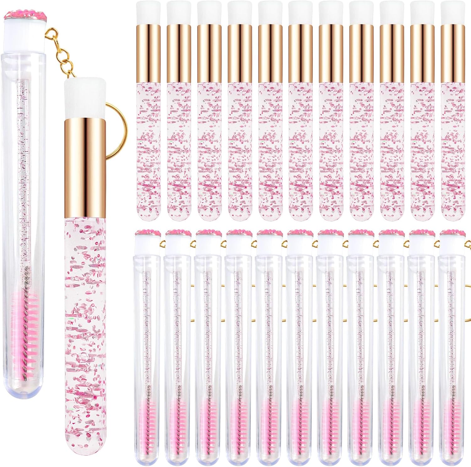 30-pinceis-de-xampu-de-cristal-para-cilios-pincel.jpg 30 pincéis de xampu de cristal para cílios - pincel de limpeza de cílios macios para limpeza de extensões de cílios, escova de limpeza profunda dos poros do nariz, escova de rímel