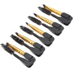 5 Pçs Escova de Sobrancelha de Ponta Dupla Maquiagem Profissional Cabelo Macio Dobrável Sobrancelha Cílios Escova Ferramenta Cosmética