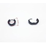 5 pares de acessórios de orelha unissex de aço inoxidável, brincos pequenos de argola com brincos correspondentes, estilo de metal durável para uso diário - Imagem 2