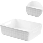6 Cestos Organizadores Multiuso Decorativo Rattan Home Organizer 2P-2M-2G Cor: Branco - Imagem 2