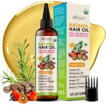 AKBAN Óleo de crescimento capilar com óleos 100% puros de batana, rícino, alecrim e semente de abóbora – infundido com biotina, queratina e vitamina E – Tratamento de fortalecimento e espessamento