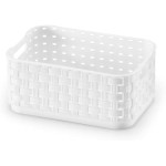 Arthi Rattan Caixa Organizadora, Branco, 520 ml