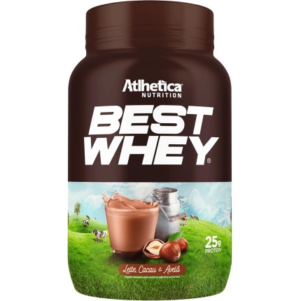 Atlhetica Nutrition BEST WHEY (900g) Leite, Cacau & Avelã, Multicolorido