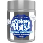 Beautycolor Color Pot’s Máscara Matizadora Platinado Acizentado – Neutraliza Amarelados, Brilho e Hidratação – 240g