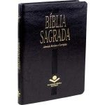 Bíblia Sagrada ARC | SBB | Capa em couro sintético, preta: Almeida Revista e Corrigida (ARC)