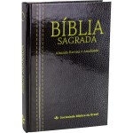 Bíblia Sagrada Almeida Revista e Atualizada | SBB | Capa dura, impressa preta: Almeida Revista e Atualizada (ARA)
