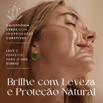 Brinco Feminino "Marina" em Calcedônia Verde e Aço Inoxidável – Argola Delicada, Energia e Proteção - Acompanha Bolsa de Veludo