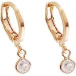 Brinco de Argola Ponto de Luz Cor:Dourado