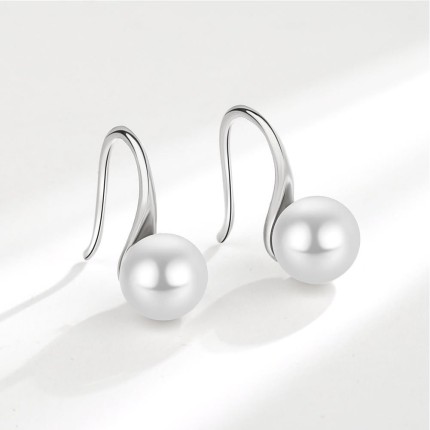 Brincos de pérola femininos elegantes brincos de pérolas de casamento gancho de noiva joias de gancho na moda joias para orelhas acessórios